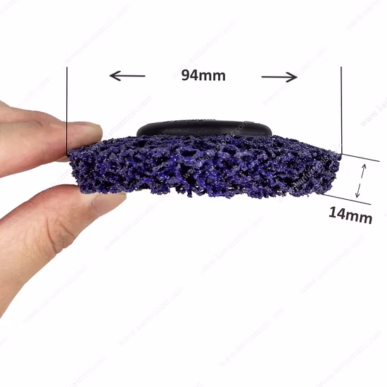 115*22mm 연마 도구 폴리 스트립 휠 페인트 녹 제거 블루 블랙 퍼플 클린 앵글 그라인더 디스크 자동